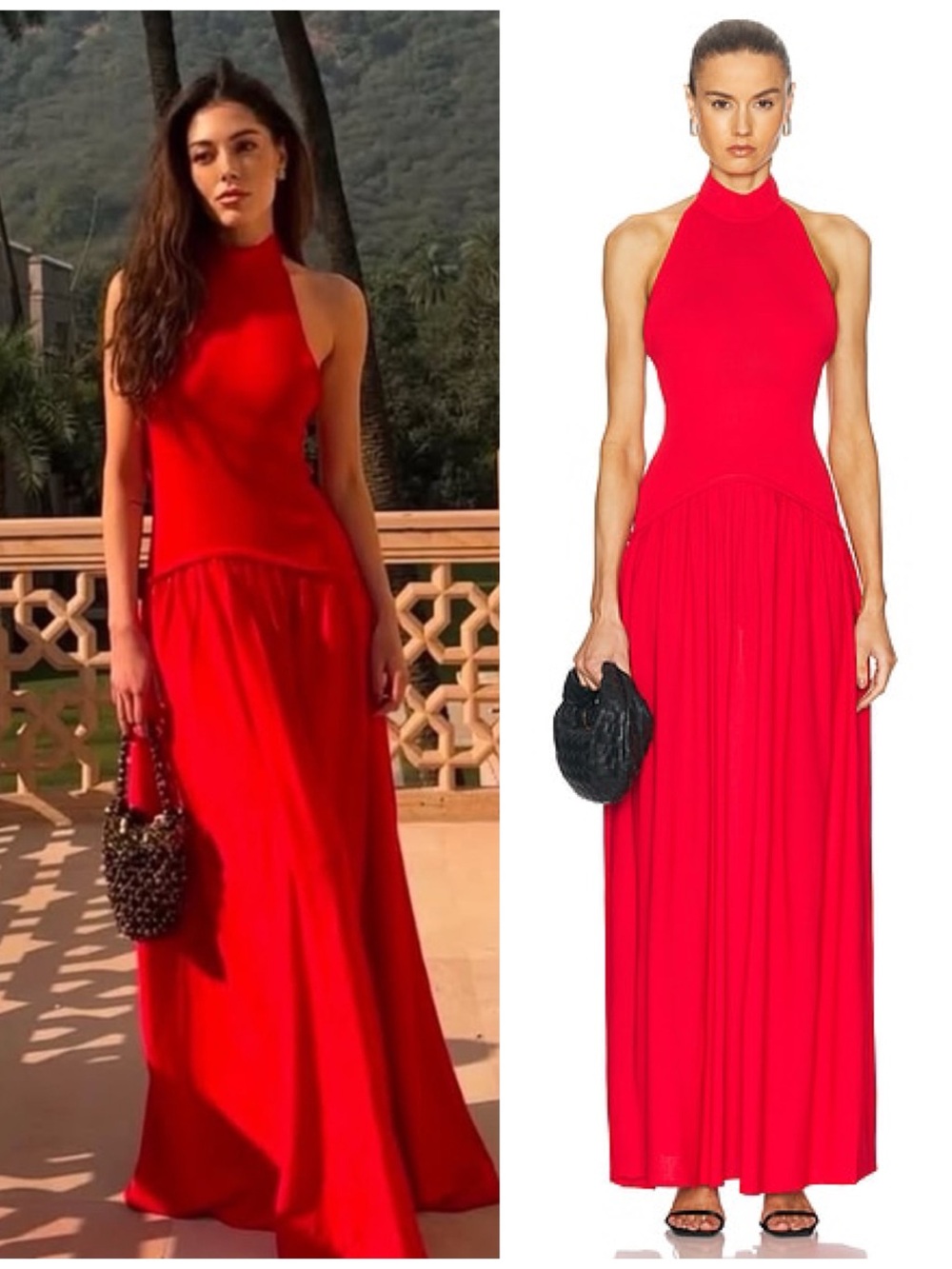 Solid & Striped The Halter Soglio Maxi Long Dress Apple Red Women’s Size Small